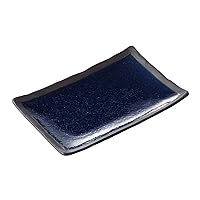 Navy Blue Crystal 7.0 Long Square Plate [8.1 x 5.1 x 1.0 inches (20.5 x 13