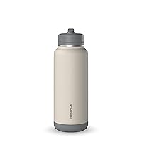 Allure 32oz Insulated Water Bottle With Straw Lid (Stone)