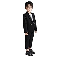 Boys' Double Breasted Buttons 2-Piece Notch Lapel Formal Party Suit