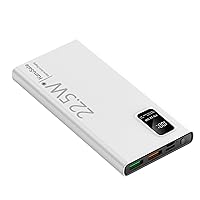 Power Bank 50000mAh Portable Charger 22.5W 2 USB 3.0 Type C QC PD4 LED Display External Backup Battery Charger Compatible with iPhone 15/14/13/12 Pro Android Samsung S24 (White Upgraded 2024)