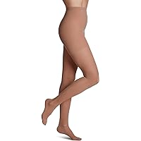 SIGVARIS Women’s Style Sheer 780 Closed Toe Pantyhose 15-20mmHg - Toasted Almond - Small Long