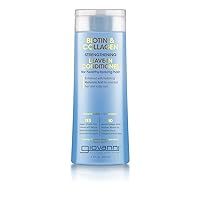 Biotin & Collagen Leave-In Conditioner - Strengthening, Vegan, Cruelty-Free, Infused with Natural Botanical Ingredients, Salon-Quality, Color-Safe, For Healthy-Looking Hair - 8.5 oz