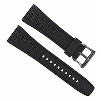 26MM RUBBER WATCH BAND STRAP COMPATIBLE WITH SEIKO VELATURA KINETIC 4LJ7MB-4LJ7MBR SPC005