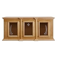 Trinity Chruch Supply Holy Trinity Ambry Display Cabinet Religious Home Decor Display Wooden Cabinets with Glass Doors, 26 Inch x 11.50 Inch x 10.50 Inch Diameter