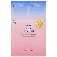 JAYJUN Official Intensive Shining Mask, Lavender Extract, Pack of 10 Sheets, 25ml, 0.84 fl. oz,Hydrating, Essence, Eye Cream, 3 Step