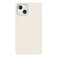 Cocomii Square Case Compatible with iPhone 13 - Luxury, Slim, Glossy, Solid Color, Timeless Neutrals, Easy to Hold, Anti-Scratch, Shockproof (Antique White)