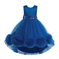 Dressy Daisy Toddler & Little Girls' Special Occasion Wedding Flower Girl Dress Fancy High Low Pageant Ball Gown