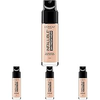 L'Oreal Paris Makeup Infallible Up to 24 Hour Fresh Wear Foundation, Rose Ivory, 1 fl; Ounce (Pack of 4)