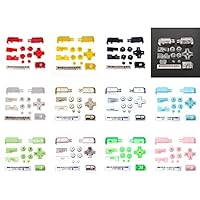 Full Buttons Set ABXY L R D-Pad Cross Button for DSLite NDSL Console (Pink)