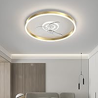 Ceiling Fans, Modern Ceiling Fans with Lamps Ceiling Fan with Lighting Fan Light Ceiling Fan Chandelier Ceiling Fan with Lights for Bedrooms/Gold