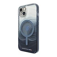 ZAGG Gear4 Milan Snap Case Apple iPhone 14, D3O Drop Protection Up to (13ft│4m), Wireless Charging Compatible, Reinforced Top, Bottom & Edges - Blue Swirl