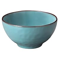 KOYO Pottery 16287032 Café Tableware, Salad Bowl, Cereal Bowl, Medium Bowl, Dish, 5.9 inches (15 cm), Hotel Restaurant Specifications, Microwave, Dishwasher Safe, Rafelm Antique, Blue, Made in Japan