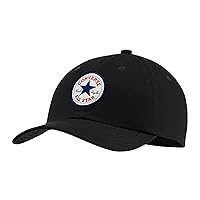 Converse Men's Adjustable Curve Baseball Cap ~ Tip Off Black
