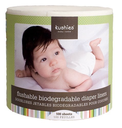 100 Sheets, Flushable & Fully Biodegradable Diaper Liners
