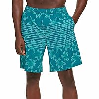 Men's Swim Shorts with Comfort Waistband and Liner | Green, Large