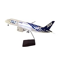 Scale Model Airplane Aircraft Model for ANA B787 46cm LED Light Aviation Diecast Scale Airbus Ornament Alloy Metal Model