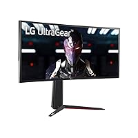 LG 34GN850-B 34 Inch 21: 9 UltraGear Curved QHD (3440 x 1440) 1ms Nano IPS Gaming Monitor with 144Hz and G-SYNC Compatibility - Black