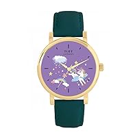 Unicorn Rainbow Cloud Watch Ladies 38mm Case 3atm Water Resistant Custom Designed Quartz Movement Luxury Fashionable