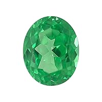 Lab Grown Green Sapphires - Oval Cut - AAA - Finest German Cut Gemstones from 5x3mm - 10x8mm
