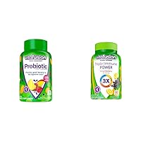 Vitafusion Probiotic Gummy Supplements, 70 Count Triple Immune Power Gummy Vitamins, 60ct Bundle