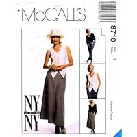 McCall's 8710 Sewing Pattern Womens Jacket Vest Pants Skirt Size 4 Bust 29 1/2
