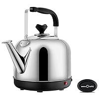 Kettles, Brushed Stainless Steel Kettles for Boiliwater, Tea Kettle, Water Boiler & Heater, Whistle Kettle, Double Gear, Fast Boil, Auto-Off & Boil-Dry Protection,4L/4L
