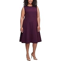 Tommy Hilfiger Women's Plus Size Fit and Flare Dress