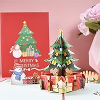 Cloverhouse 3D Christmas Xmas X'mas Holiday Greeting Cards Card Pop up Pop-Up amazing for children kids parents classmates