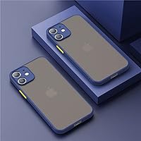 Transparent Frosted Phone Case for iPhone 12 11 13 Pro Max Mini XS Max XR X 8 7 Plus SE 2020 Cover,Blue Color,for iPhone 13 Pro