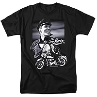 Popfunk Elvis Presley Motorcycle Unisex Adult T Shirt