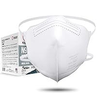 N95 Mask Respirator [ Made in USA ] NIOSH Certified N95 Particulate Respirators Face Mask (Pack of 20) - Not for Medical Use, White, Adult (Model: ME501831)