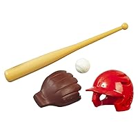 Melody Jane Dollhouse American Baseball Helmet Bat Glove & Ball Games Sport Accessory