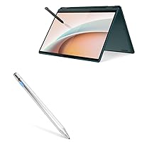 BoxWave Stylus Pen Compatible with Lenovo Yoga 6 (82UD) - AccuPoint Active Stylus, Electronic Stylus with Ultra Fine Tip for Lenovo Yoga 6 (82UD) - Metallic Silver