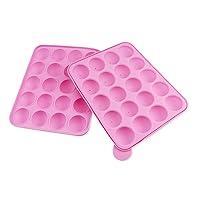 20 hole silicone lollipop mold, gift lollipop stick and packaging bag and sealing tie, cake candy cookie cupcake tray stick chocolate candy mold, DIY mold baking tool