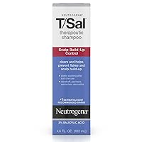 Neutrogena T/Sal Therapeutic Shampoo, Scalp Build-Up Control 4.5 oz (Pack of 5)