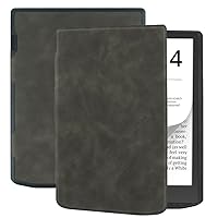 Case for Pocketbook Inkpad 4 7.8 inch PB700 eReader,Light Weight Slim Shockproof Premium Leather with Auto Sleep Smart Cover Case for Pocketbook Inkpad 4 7.8 inch PB700 (Black)
