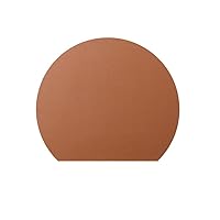 CHCDP 4 Pcs Semicircular Table Place Mats Solid Color Placemat Heat Insulation Pad Decorative Mat for Home Restaurant (Color : E, Size : 38 * 33cm)