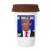 American President Great Interesting Image Mug Coffee Drinking Glass Pottery Ceramic Cup Lid