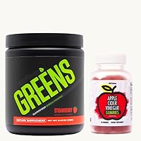 by V Shred Premium Greens Strawberry and Apple Cider Vinegar Gummies Bundle