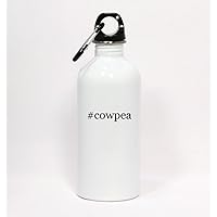 #cowpea - Hashtag White Water Bottle with Carabiner 20oz