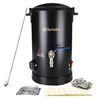 TOAUTO WMF-5L Wax Melter for Candle Making - Candle Wax Melting Pot with Faster Pour Spout and Temperature Controller, No Cloggy and Easy Clean Up