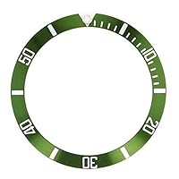 Ewatchparts REPLACEMENT BEZEL INSERT GREEN FOR WATCH 36MM X 30MM