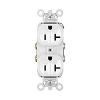 Legrand Pass & Seymour TR5362WCC12 20 Amp Tamper Resistant Construction Specification Grade Duplex Receptacle Outlet, Back and Side Wire, White (1 Count)