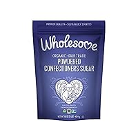 Wholesome Sweeteners, Organic Powdered Sugar, 1 lb ( Packaging may vary )