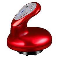 Electric Full Body Massager, Handheld Physical Therapy Gua Sha Massage Device, Cupping Therapy Tool,Red
