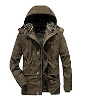 Windbreaker Winter Jacket Men Cotton Thick Warm Removable Liner 2 In 1 Mens Parkas Outdoor Cashmere Long Coat