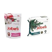 Jobe’s 04101 Fertilizer Spikes, Azalea, Camellia, and Rhododendron, 10 Spikes & Slow Release Evergreen Fertilizer Spikes, 9 Count