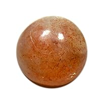 9x9 to 13X13 MM Size Natural Sunstone Gemstone Orange Round Shape Cabochon Loose Gemstone