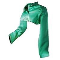 MAGID SparkGuard 1855S FR Cape Sleeve | ASTM D6413 Compliant Flame Resistant Cape Sleeve with an Adjustable Snap Wrist Closure - Green, Large (1 Cape)