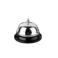 Call Bell 3.35 Inch Diameter with Metal Anti-Rust Construction, Ringing, Desk Bell Service Bell for Hotels, Schools, Restaurants, Reception Areas, Hospitals, Warehouses(Silver)